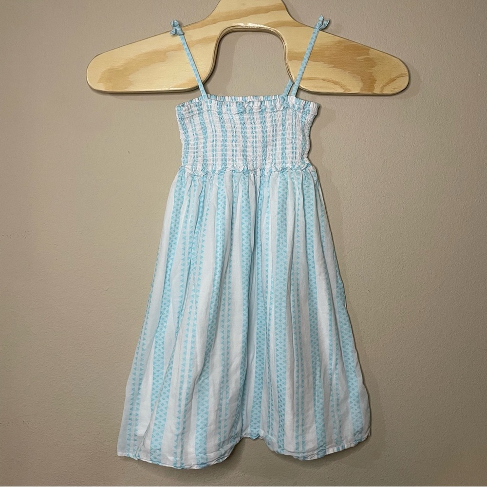 Janie and Jack Girls GEOMETRIC STRIPE SMOCKED SUNDRESS‎ Sz 16